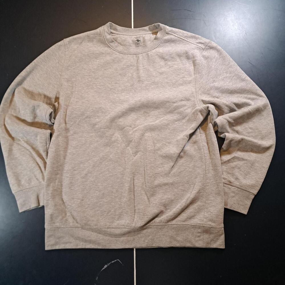 Athletic Works Men's Grey and Brown Sweatshirt